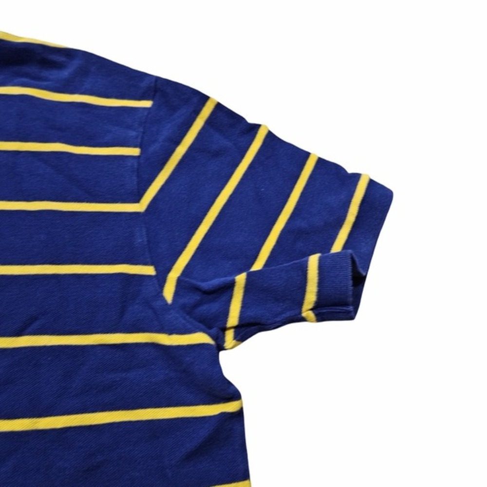 Polo Ralph Lauren‎ Classic Fit Polo Shirt Men XL Blue Yellow Striped Cotton - Picture 4 of 8